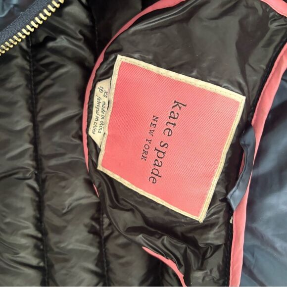 Kate spade puffer down Jacket Quilted coat logo hoodie active soft down parka - Picture 8 of 10